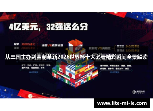 从三国主办到赛制革新2026世界杯十大必看精彩瞬间全景解读 从三国主办到赛制革新2026世界杯十大必看精彩瞬间全景解读